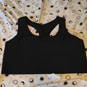 Black Compression Sports Bra